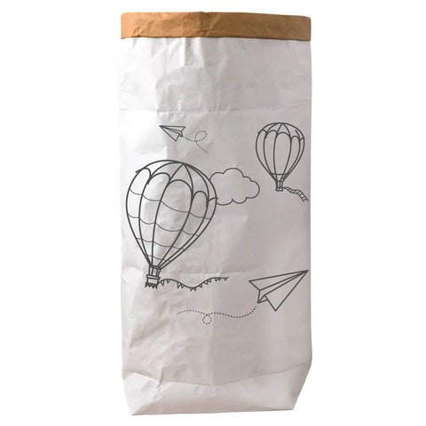 papírzsák tároló hőlégballonnal